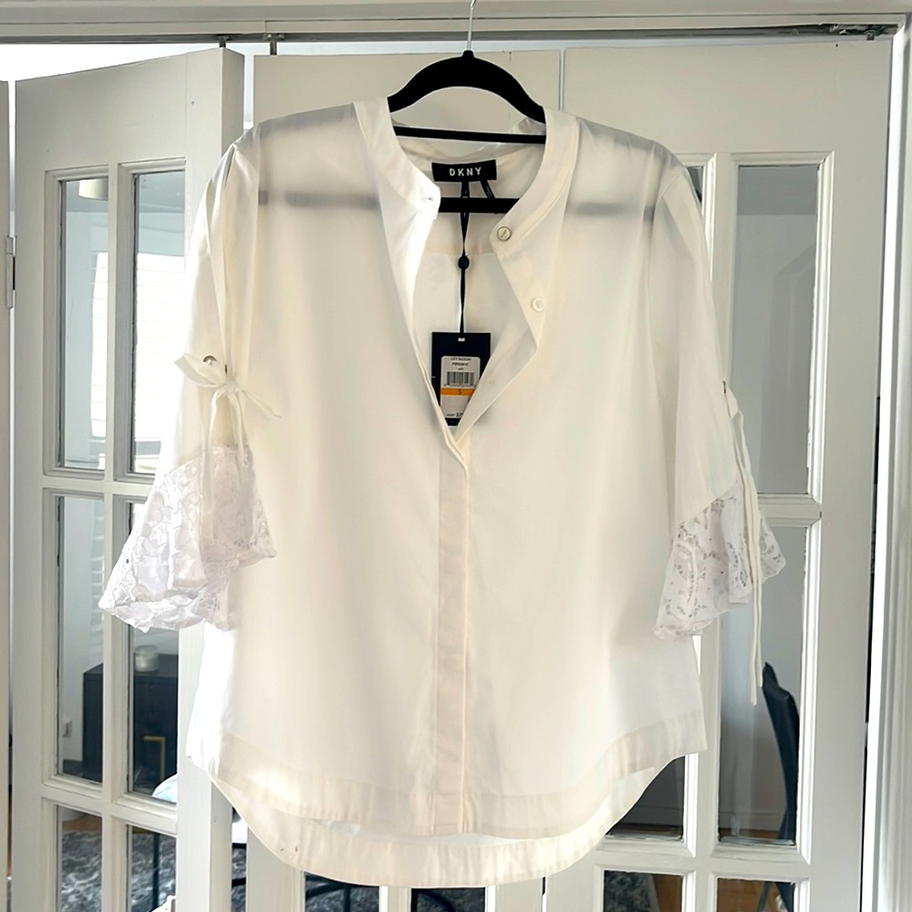 DKNY Brand NEW blouse with lace details
